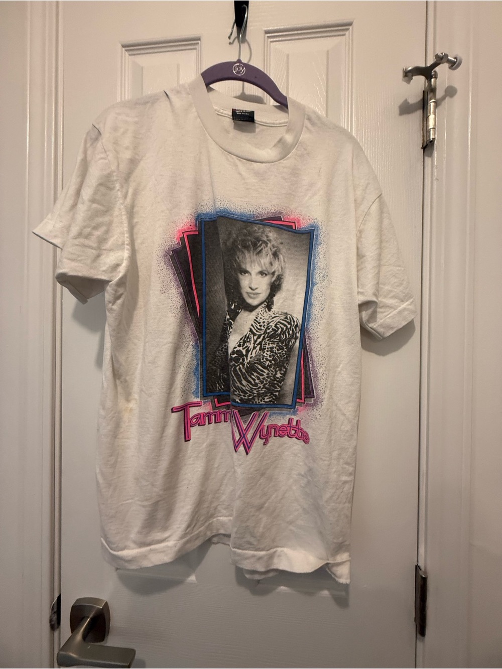 White Tammy Wynette Graphic Tee - On Tour